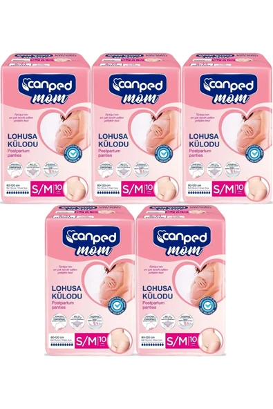 Canped Mom Lohusa Külodu - Külot Bez S - Small - Küçük / M - Medium - Orta 50 Adet (5PKx10) ürün görseli 1