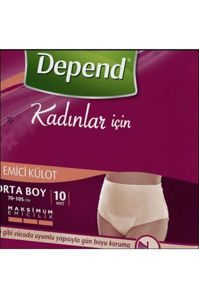 Depend Emici Külot Kadın Orta 30'lu Paket 2'li - Resim 4