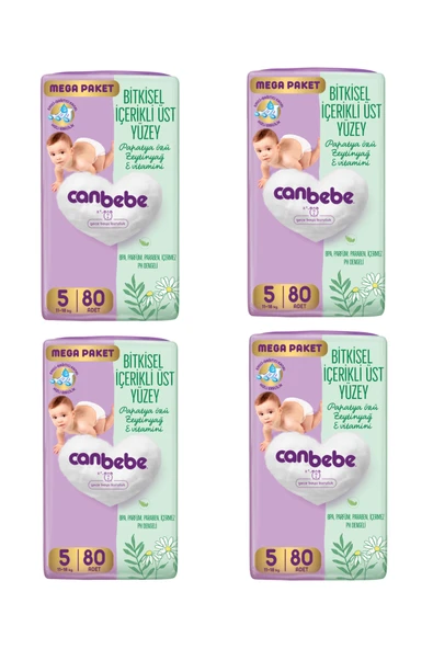 Canbebe Bebek Bezi 5 Numara 320'li ürün görseli 1