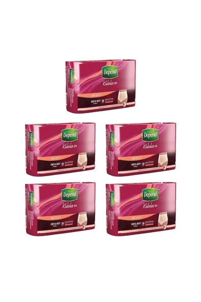 Depend Emici Külot Avantaj Pk 18'li Orta Boy (lohusa Için Uygun) (18*5pk) ürün görseli 1