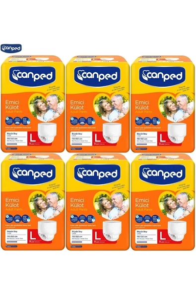 Canped Emici Külot Hasta Bezi Büyük-large 48 Adet (6pk*8) ürün görseli 1
