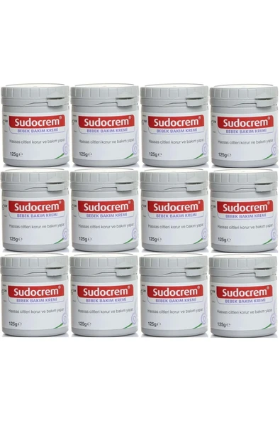 Sudocrem Cilt Bebek Bakım - Pişik Kremi 125gr (12 Lİ SET) ürün görseli 1