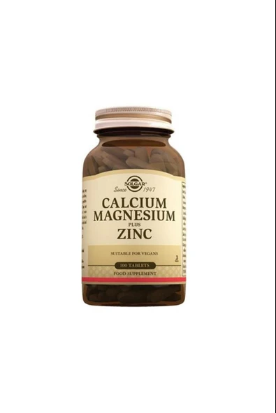 Solgar Calcium Magnesium Plus Zinc 100 Tablet ürün görseli 1