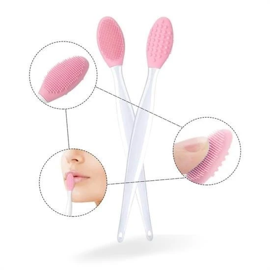 OLLEVRA 2 Adet Dudak Fırçası Peeling Etkili Gözenek Siyah Nokta Temizleyici Akne Giderici Çift Yönl ürün görseli 1