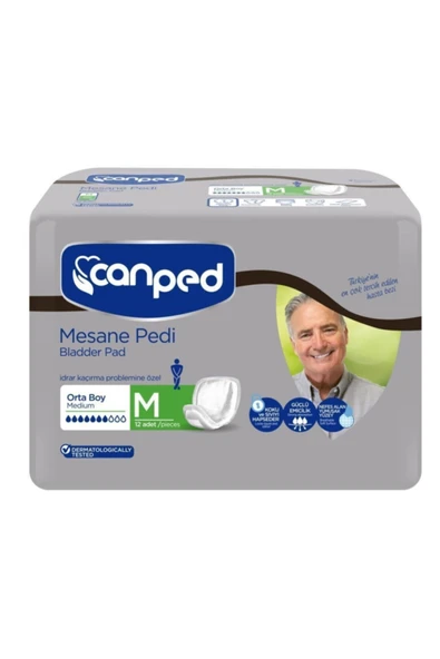 Canped Erkek Mesane Pedi Orta Boy M 12 Adet ürün görseli 1