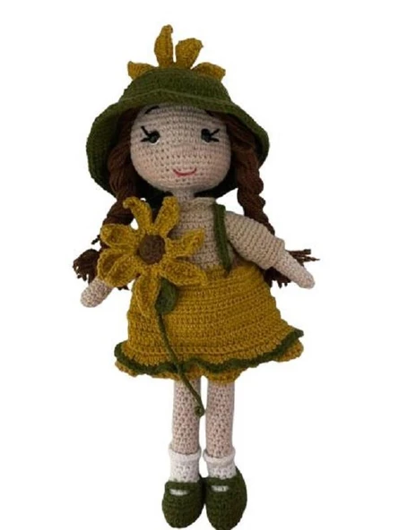 Ayçiçek Bebek Amigurumi Organik Oyuncak ürün görseli 1