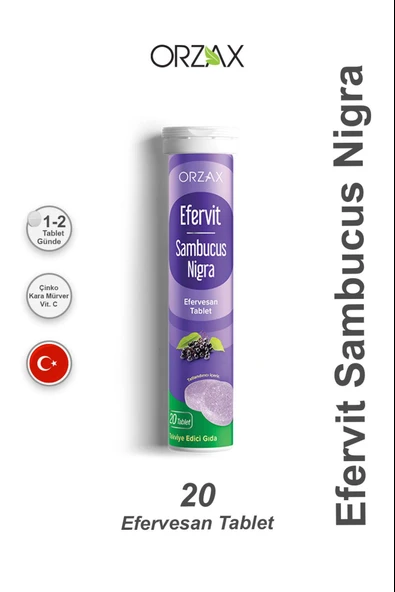 Ocean Efervit Sambucus Nigra Efervesan 20 Tablet ürün görseli 1