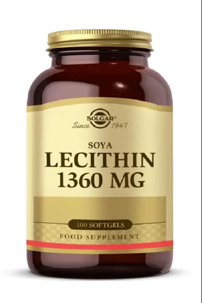 Solgar Soya Lecithin 1360 mg 100 Kapsül ürün görseli 1
