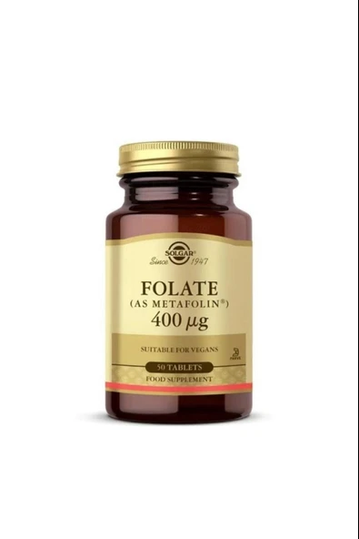 Solgar Folate 400 Mcg 50 Tablet ürün görseli 1