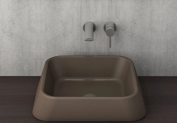Bocchi Firenze  Çanak Lavabo Mat Kahve 1005-025-0125 ürün görseli 1