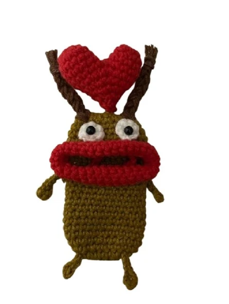 Monster Amigurumi Organik Anahtarlık Oyuncak ürün görseli 1