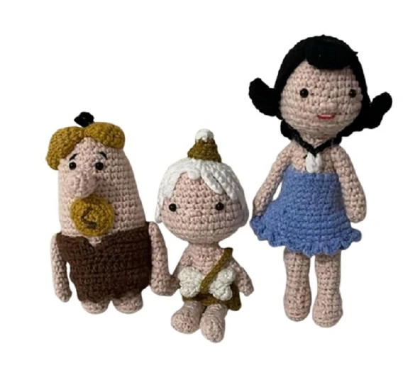 Barni Moloztaş ve Ailesi Amigurumi Organik Oyuncak ürün görseli 1
