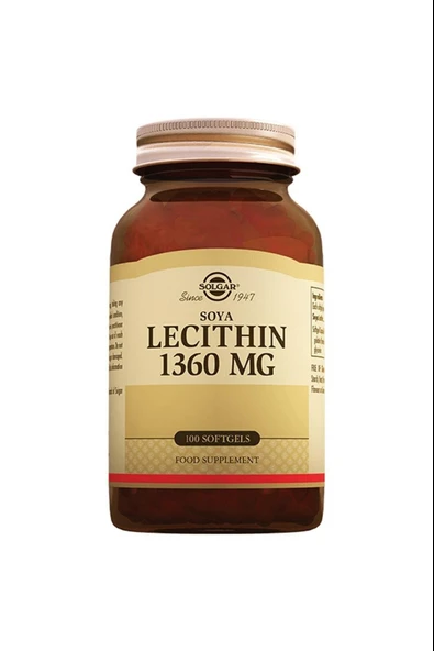 Solgar Soya Lecithin 1360 mg 100 Kapsül - Resim 3