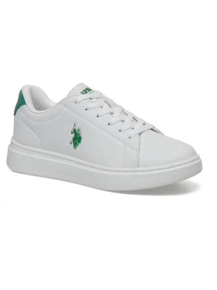 U.S.POLO ASSN LINDA 4FX BEYAZ YEŞİL COMFORT CASUAL SPOR AYAKKABISI ürün görseli 1
