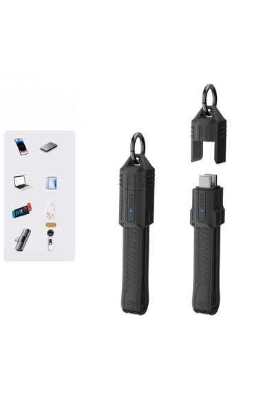 silabor USB 4.0 Esnek Kısa Kablo, Tam Özellikli Veri Kablosu, 40 Gb Aktarım PD Hızlı Şarj Kablosu ürün görseli 1