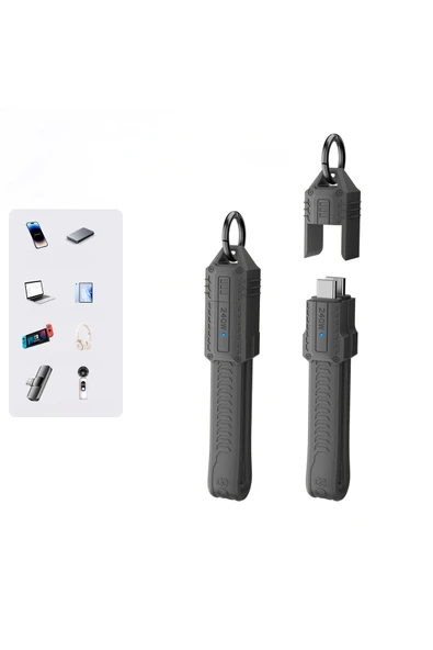 silabor USB 4.0 Esnek Kısa Kablo, Tam Özellikli Veri Kablosu, 40 Gb Aktarım PD Hızlı Şarj Kablosu ürün görseli 1