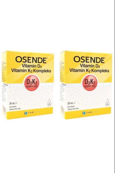Osende D3K2 Kompleks 20 ml 2 Adet ürün görseli 1