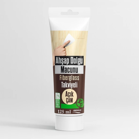 Kullanım Hazır Ahşap Parke Tamir Macunu AÇIK ÇAM Mobilya Masa Dolgu Çatlak Çizik Giderici 125 ML ürün görseli 1