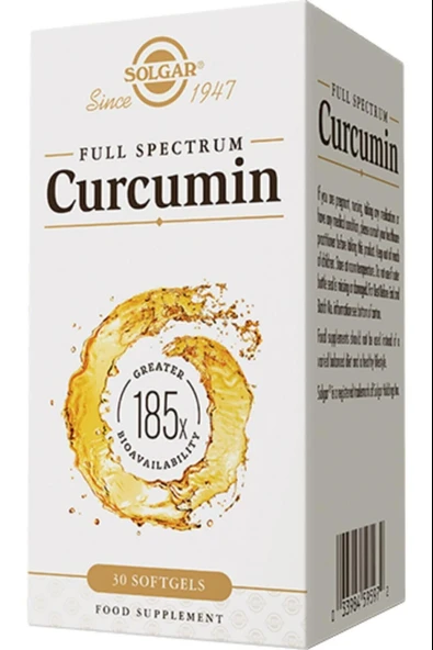 Solgar Full Spectrum Curcumin 185x 30 Kapsül ürün görseli 1