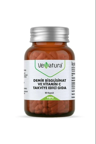 VeNatura Demir Bsg Ve Vitamin C 90 Kapsül ürün görseli 1