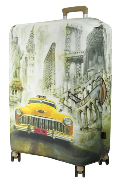 (My#146 NEWYORK TAXI) VALİZ İÇİN KILIF ürün görseli 1