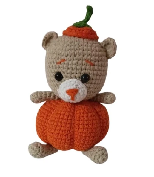 Bal Ayıcık Amigurumi Organik Anahtarlık Oyuncak ürün görseli 1