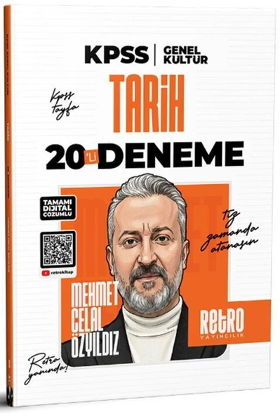 KPSS Tarih Genel Kültür 20 li Deneme Retro Yayıncılık ürün görseli 1