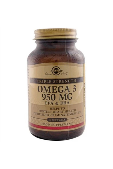 Solgar Omega 3 950 mg 50 Kapsül ürün görseli 1