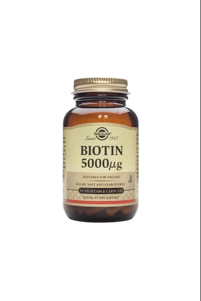 Solgar Biotin 5000 Mcg 50 Kapsül - Resim 2