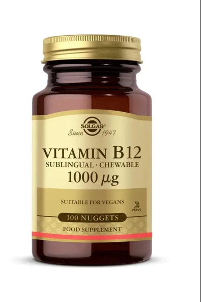 Solgar Vitamin B12 1000 Mcg 100 Tablet ürün görseli 1