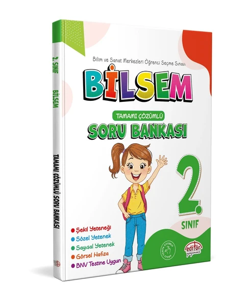 2. Sınıf Bilsem Çözümlü Soru Bankası Editör Yayınevi ürün görseli 1
