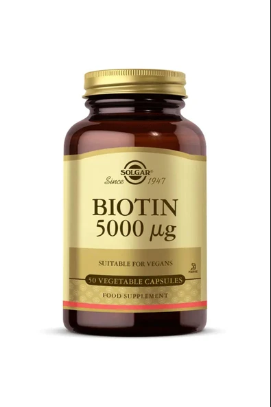 Solgar Biotin 5000 Mcg 50 Kapsül ürün görseli 1