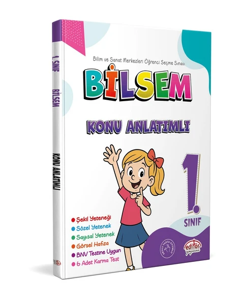 1. Sınıf Bilsem Konu Anlatımlı Editör Yayınevi ürün görseli 1