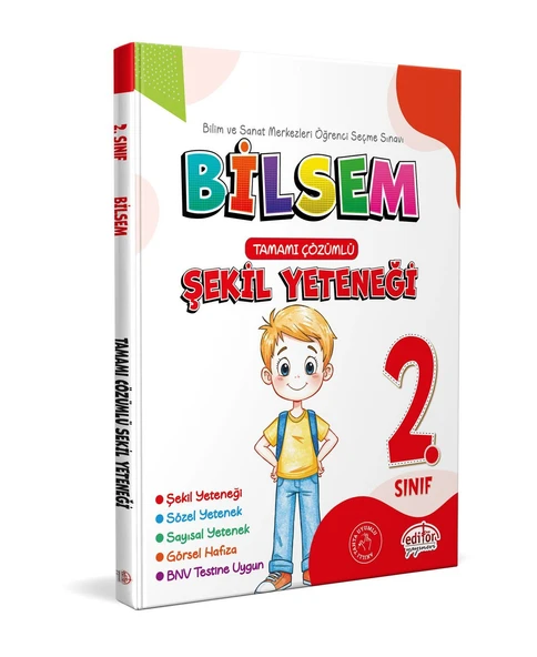 2. Sınıf Bilsem Şekil Yeteneği Tamamı Çözümlü Editör Yayınevi ürün görseli 1