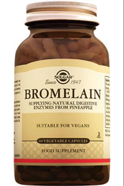 Solgar Bromelain 150 Mg 60 Kapsül ürün görseli 1