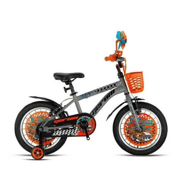 X-FORCE - 16" MTB - 10' - Vitessiz - V.B - Nardo Gri-Siyah/Turuncu ürün görseli 1