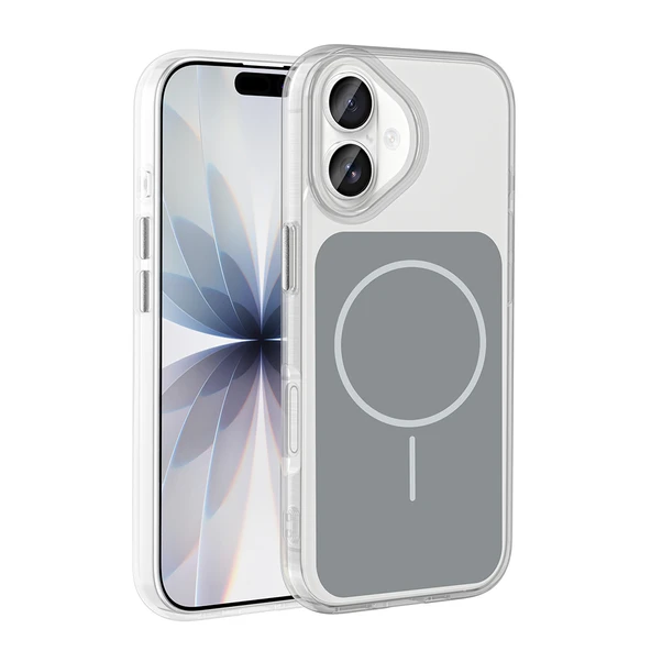 iPhone 17 Kılıf Metal Buton Tasarımlı İkonik Sert Silikon Kapak ürün görseli 1