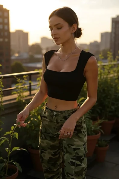 Kadın Siyah Kare Yaka Kalınlaşan Omuz Detaylı Crop Top Bluz ürün görseli 1