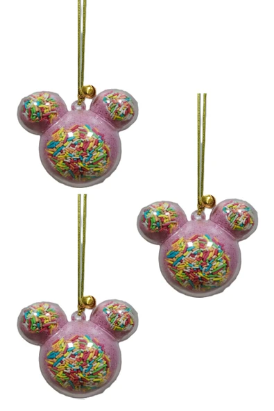 3 adet Pembe mickey mouse banyo nem topu Mika Kutulu 100gr ürün görseli 1