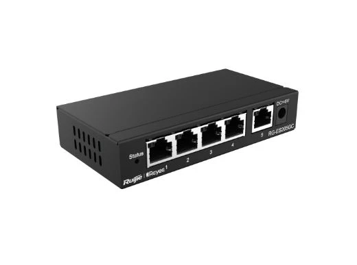 RUIJIE-REYEE RG-ES205GC-P 4XGE-1XGE UPLINK YÖNETILEBILIR 54W POE SWITCH ürün görseli 1