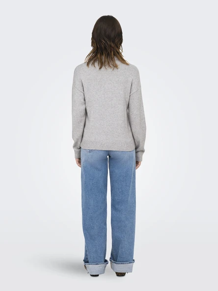ONLY Bayan Polo Yaka Sweatshirt 15356689 - Resim 2