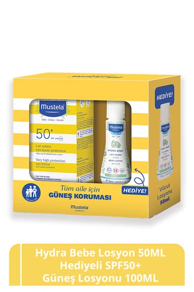 MUSTELA SUN SPF 50+ 100 ML HYDRA HEDİYELİ ürün görseli 1