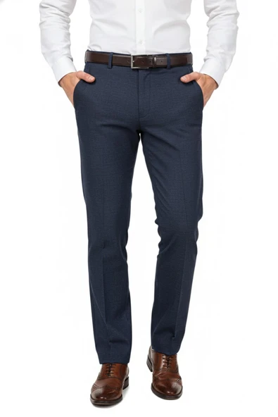 Erkek Regular Fit Klasik Pilesiz Kanvas Pantolon P1168 BGL-ST04796 ürün görseli 1