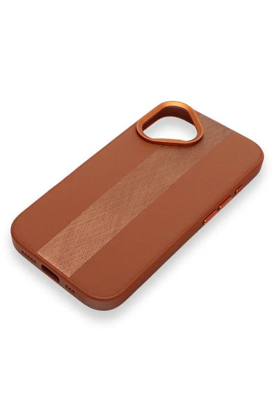 Brushed Ego Case iPhone 17 Whiskey Bronze - Resim 4