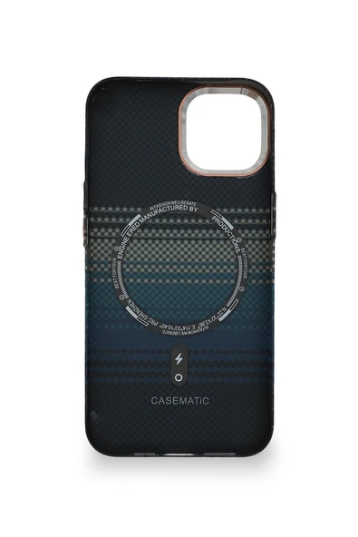 Pixel Weave Case iPhone 11 Derin Mavi Akım - Resim 3