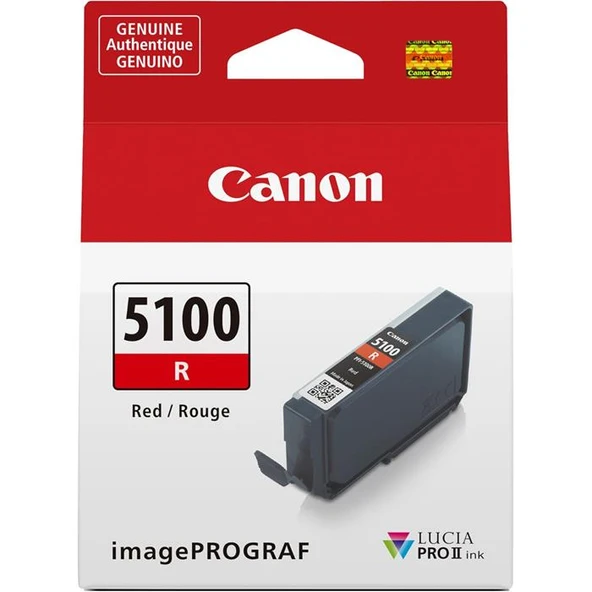 Canon PFI-5100R Orijinal Kırmızı Mürekkep Kartuşu ürün görseli 1