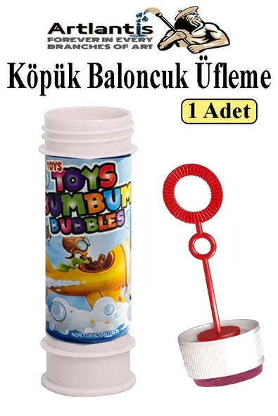 Üflemeli Köpük Baloncuk 1 Adet Bol Köpüklü Baloncuk Eğlencesi Rengarenk Çocuk Köpük Baloncuk Oyuncağı ürün görseli 1