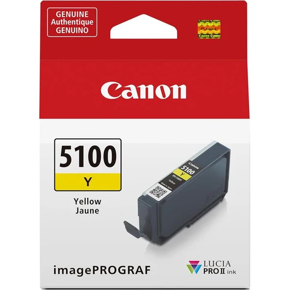 Canon PFI-5100Y Orijinal Sarı Mürekkep Kartuşu ürün görseli 1