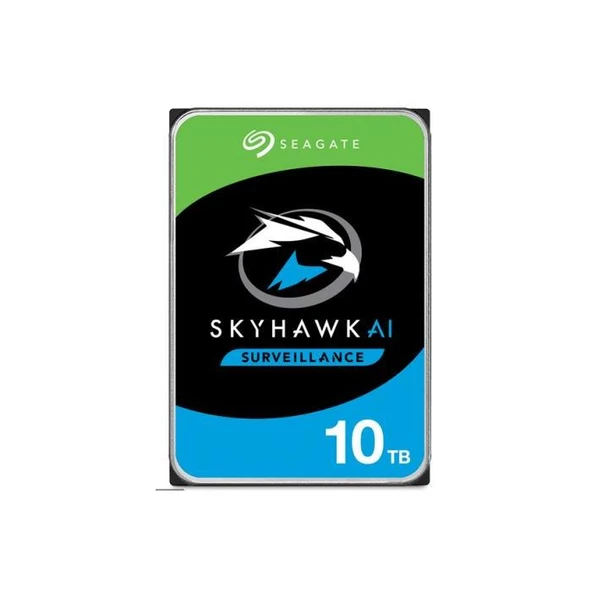 Seagate 10Tb Skyhawk AI 7200rpm 256mb Sata3 550tb-Y Rv 7-24 (ST10000VE001) Harddisk ürün görseli 1