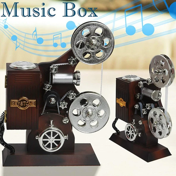 Film Makinesi Görünümlü Müzik Kutusu ürün görseli 1